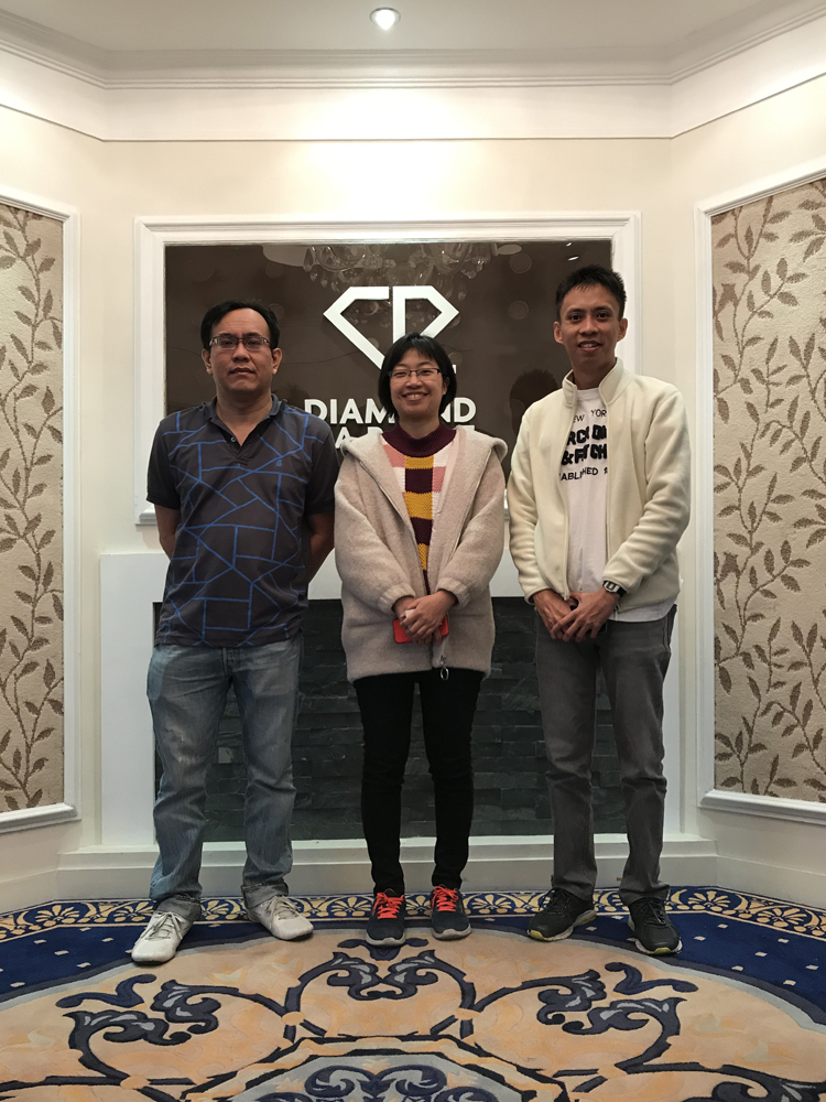hjc黄金城地毯新加坡客户方块毯之旅
