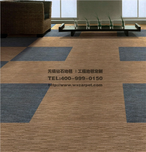 hjc黄金城地毯 PVC方块毯